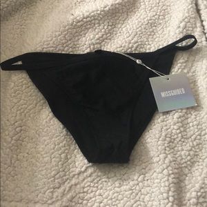 Missguided black bikini bottoms size US 6.